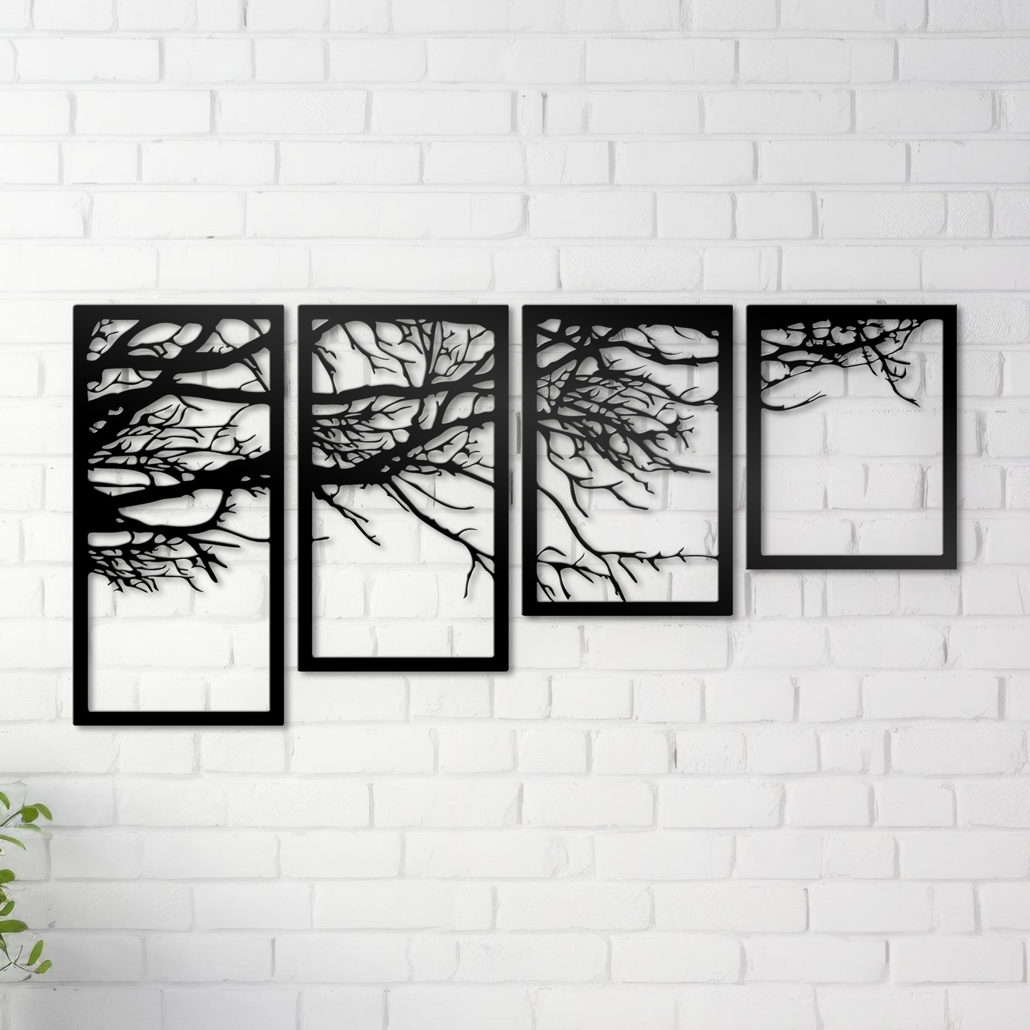 Tree Branches Metal Wall Art, Minimal Metal Wall Art, Tree Of Life Metal Wall Decor