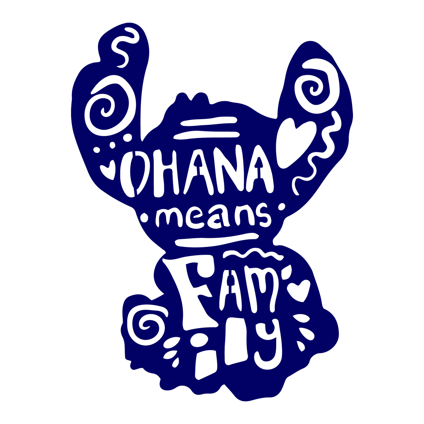 Ohana Means Family Sign - Disney Stitch Sign