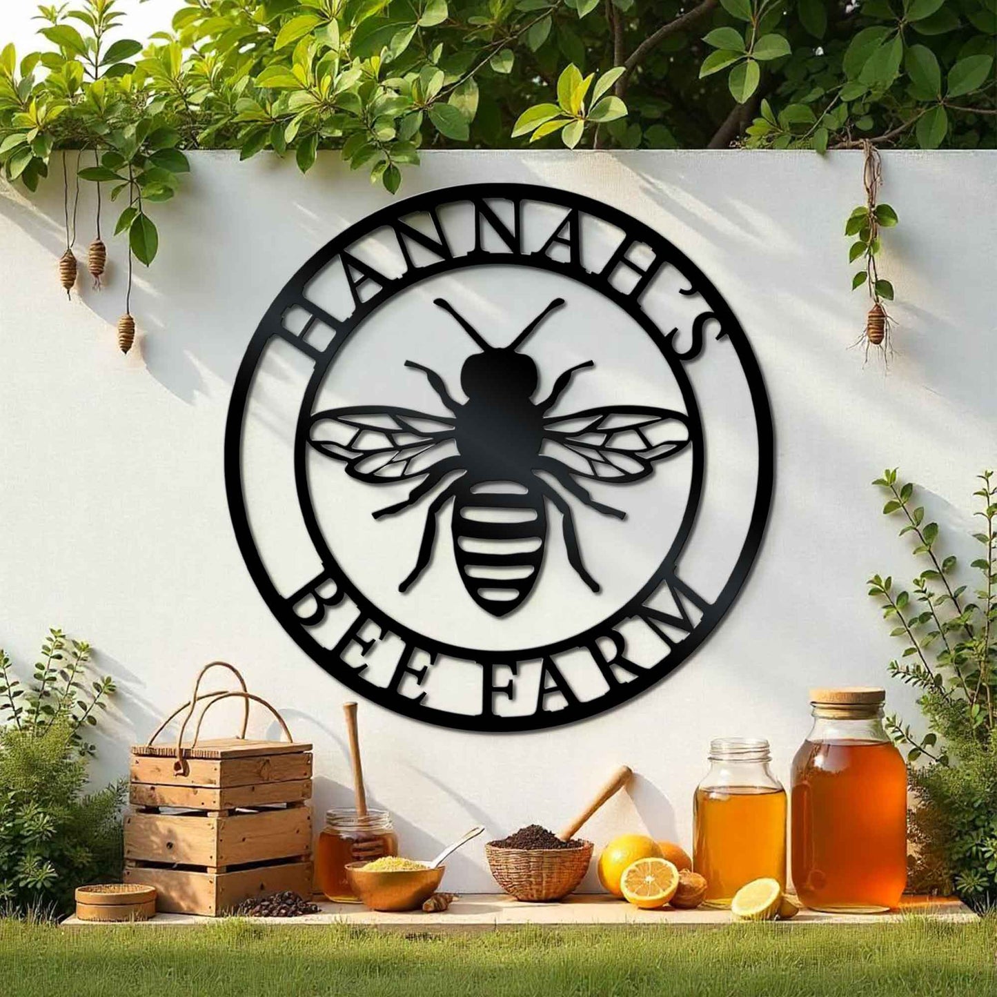 Custom Queen Bee Metal Wall Art - Queen Bee Metal Sign