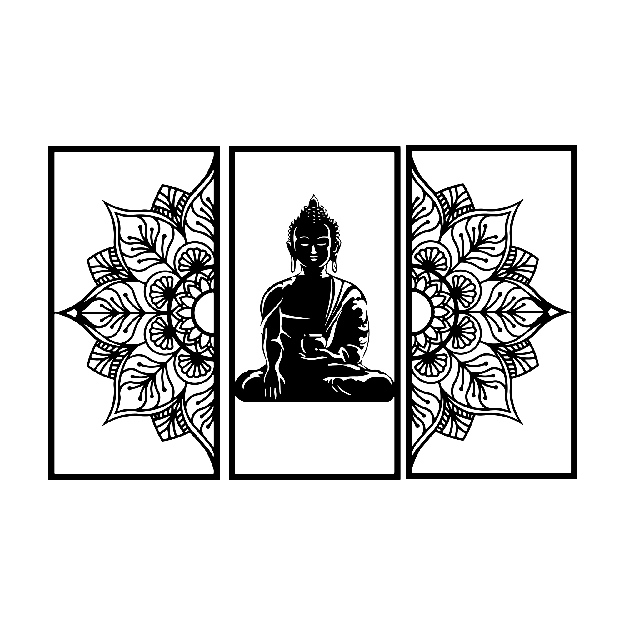 Buddha Meditation Wall Art - Buddha Wall Art for Living Room