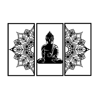 Buddha Meditation Wall Art - Buddha Wall Art for Living Room