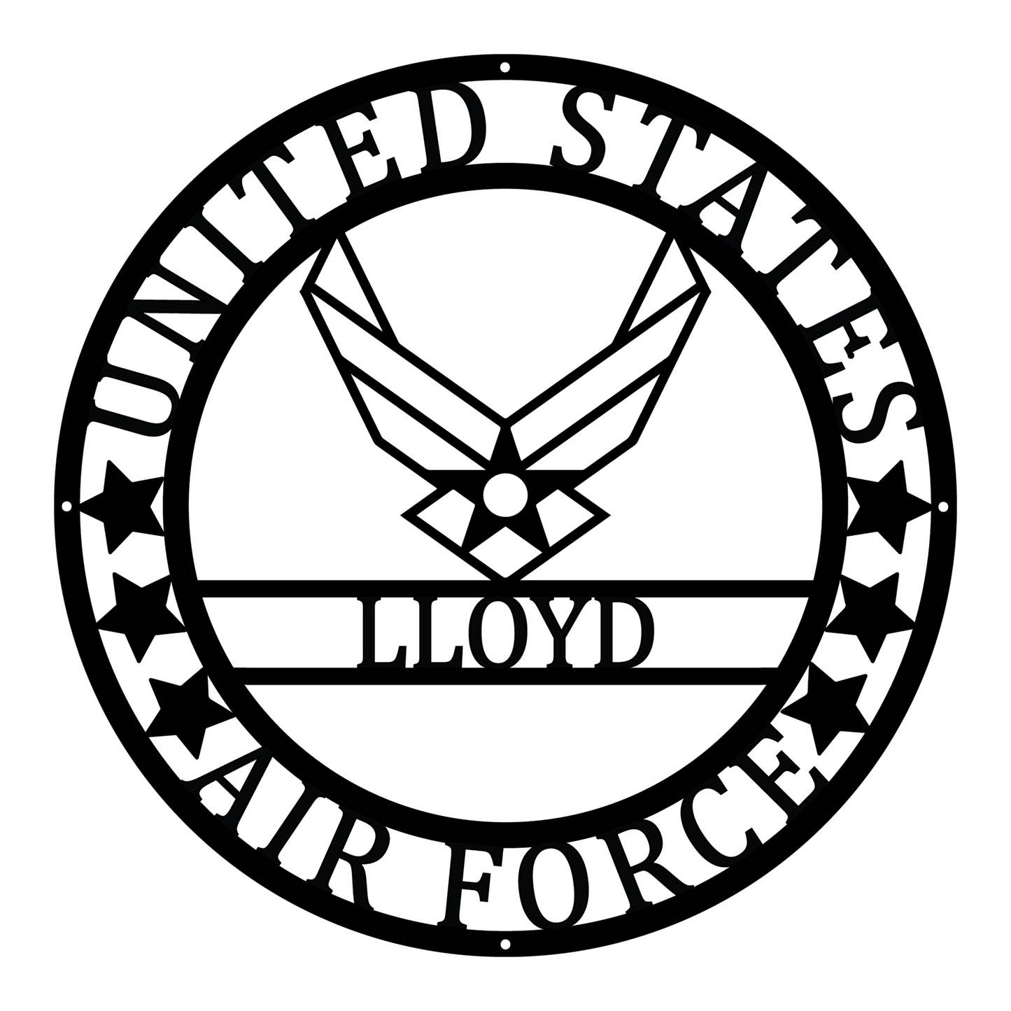 Customization US Air Force Metal Sign, Retirement Gifts