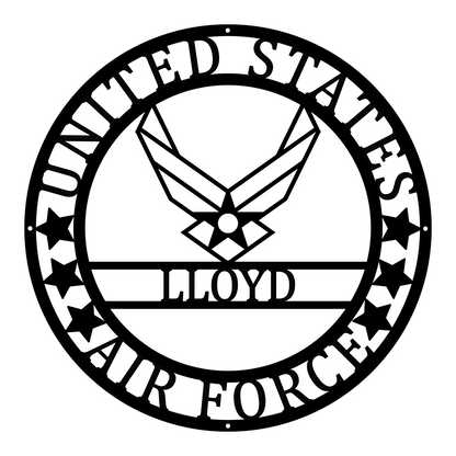 Customization US Air Force Metal Sign, Retirement Gifts