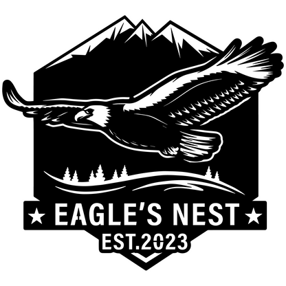 Eagle Address Sign Metal Sign with American Eagle Metal Bird Sign