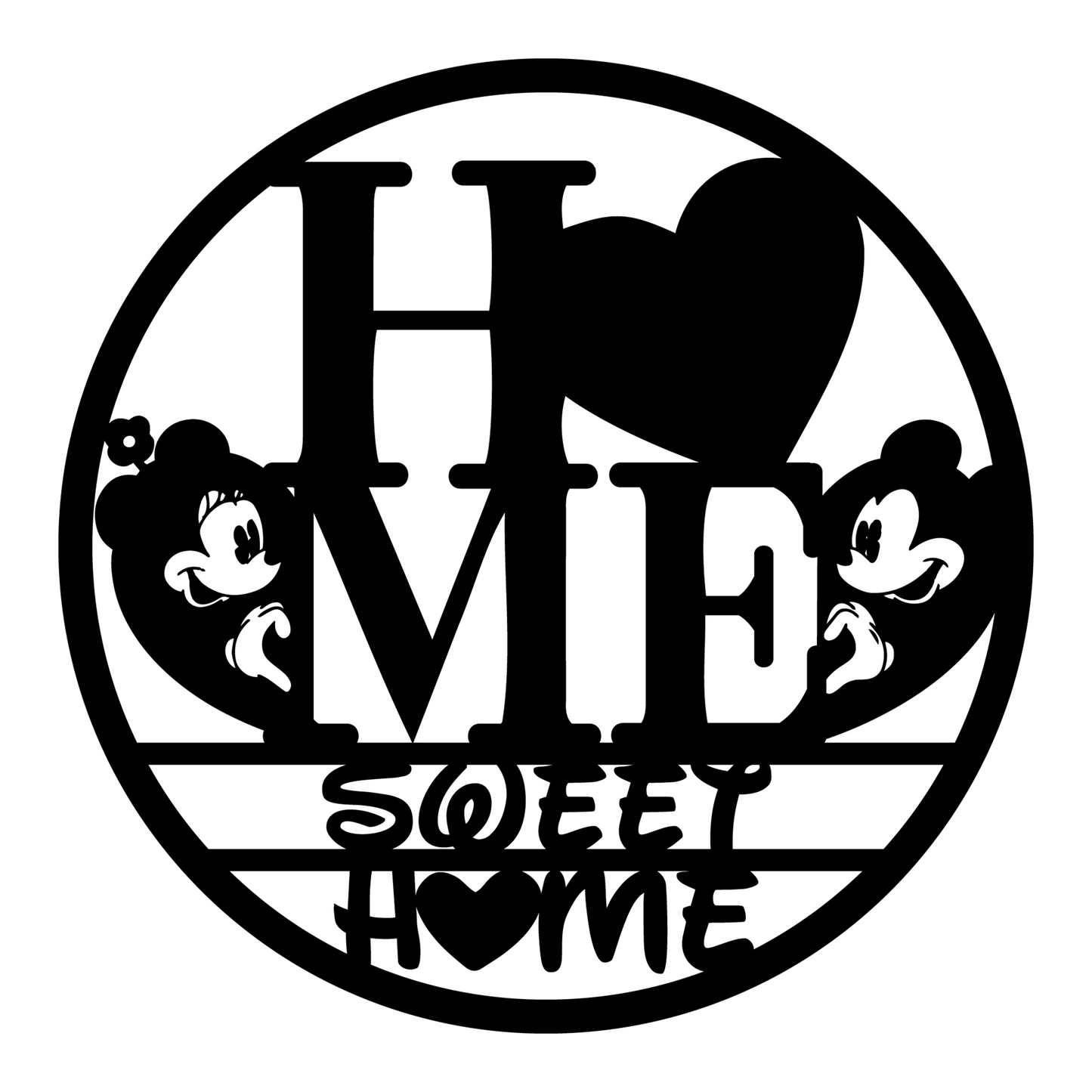 Home Sweet Home Metal Wall Art