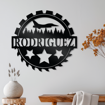 Mechanic Metal Wall Art, Aircraft Repair Name Sign, Home Decor