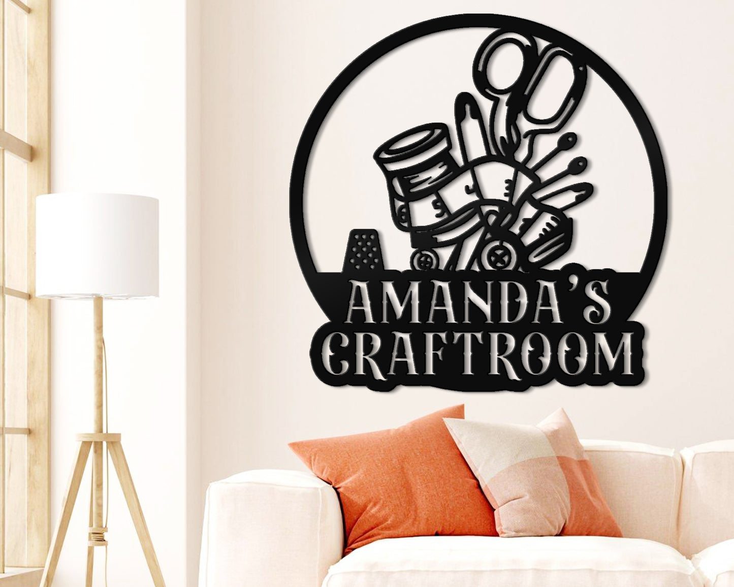 Craft Room Name Sign