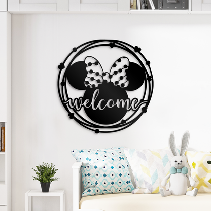 Welcome Disney Mickey Head Castle Decor