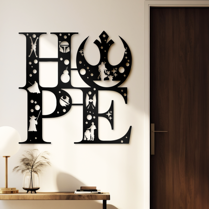 Hope Word Metal Sign, Disney Metal Sign, Inspirational Quote Decor, Home And Wall Decor, Funny Quote Metal Sign, Housewarming Gifts, Christmas Gifts