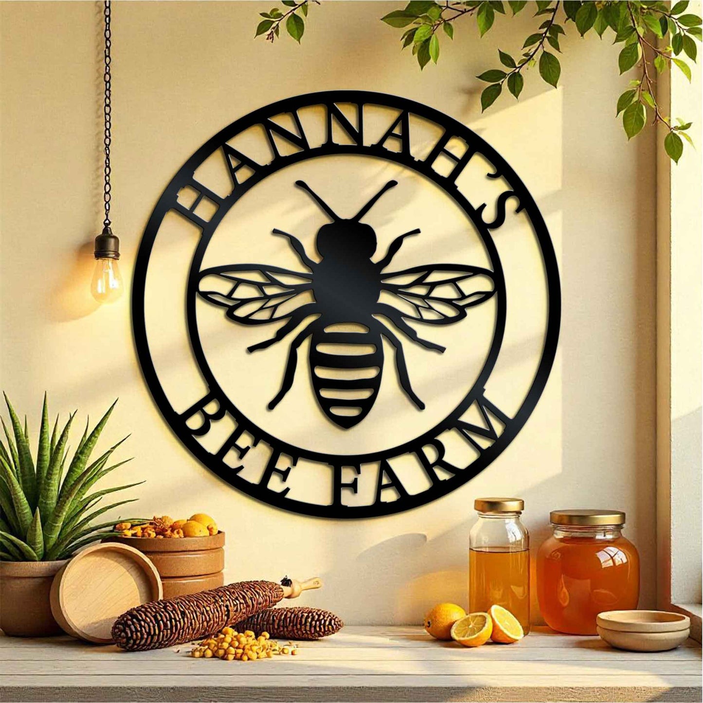 Custom Queen Bee Metal Wall Art - Queen Bee Metal Sign