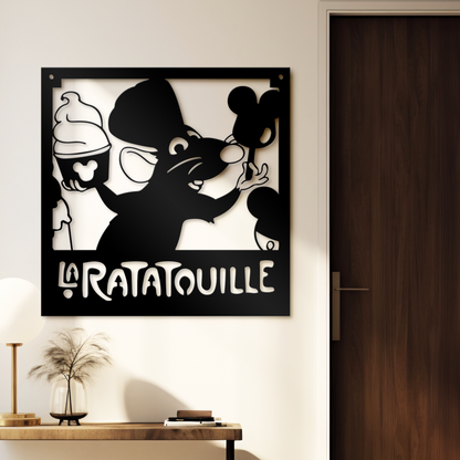 Metal La Ratatouille Sign, Dining Room Decor, Unique Kitchen Wall Decor, Gift For Chef Gusteau, Housewarming Gifts, Christmas Gifts