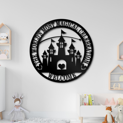 Disney World's Most Magical Celebration Metal Sign - Home Welcome Sign