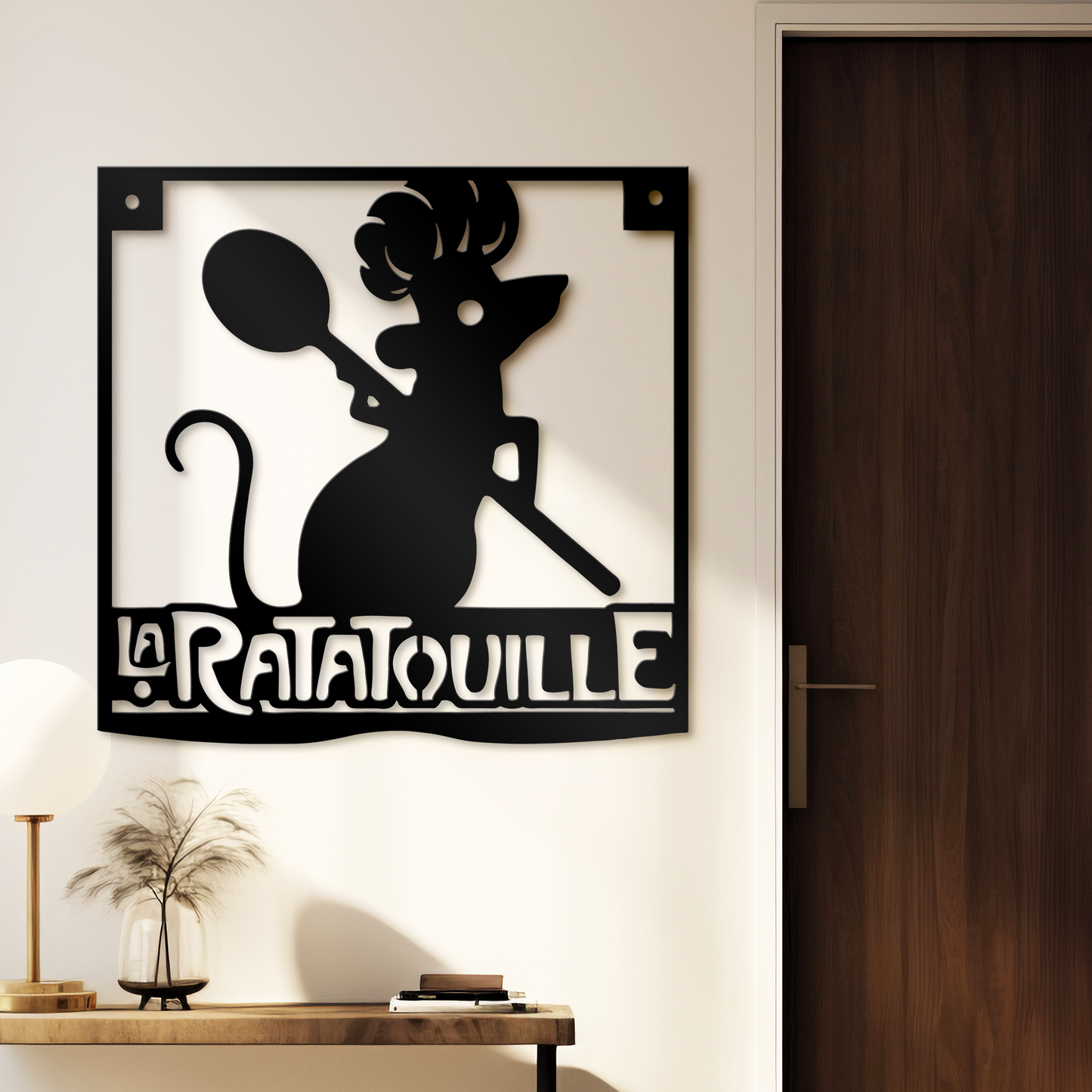 La Ratatouille Metal Sign, Unique Kitchen Wall Decor, Dining Room Decor, Gift For Chef Gusteau, Housewarming Gifts, Christmas Gifts