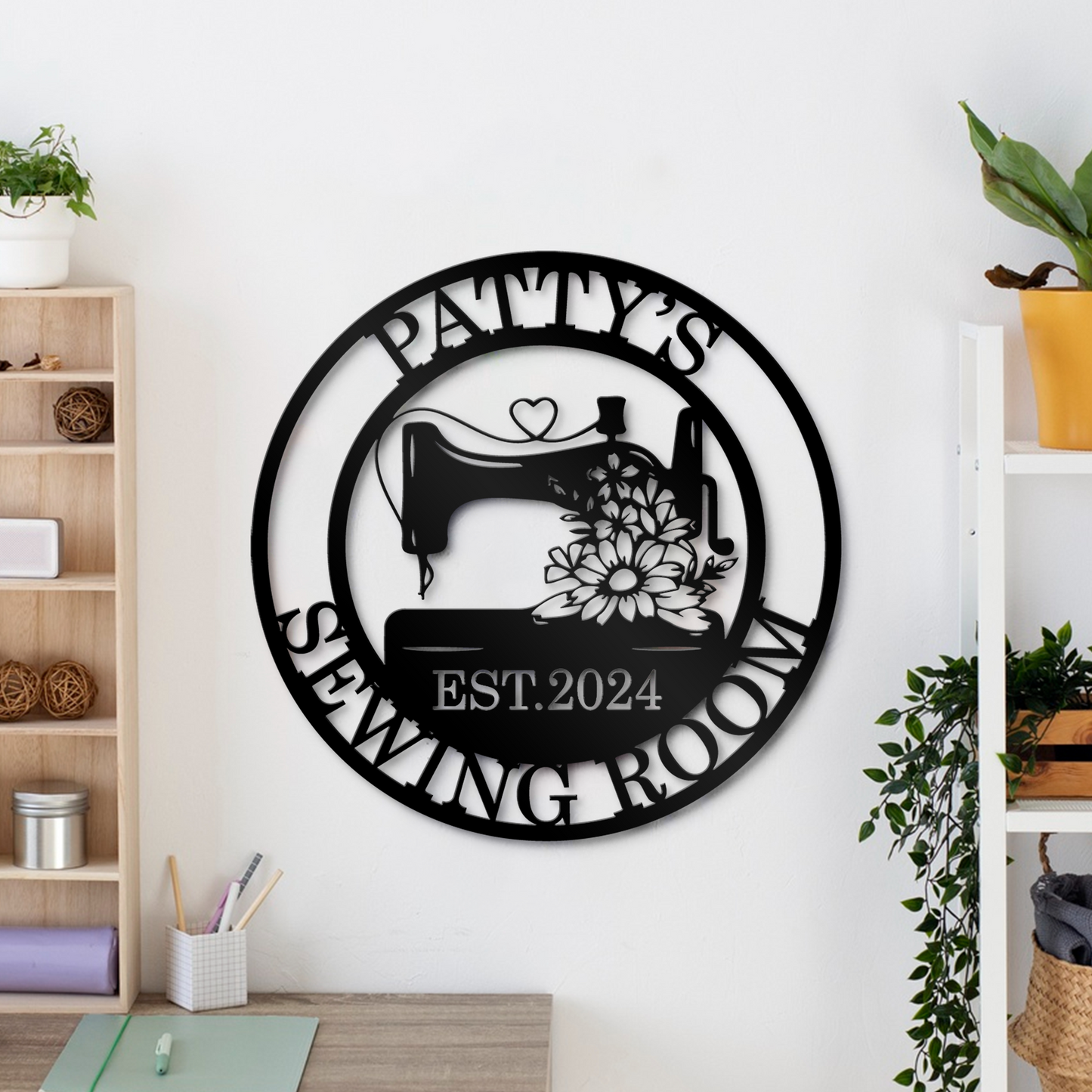 Custom Sewing Sign,Metal Sewing Room Sign