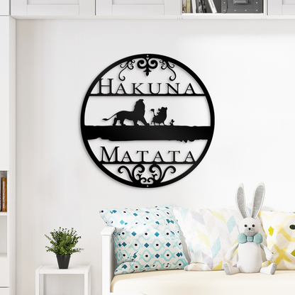 Disney Hakuna Matata Lion King Metal Sign