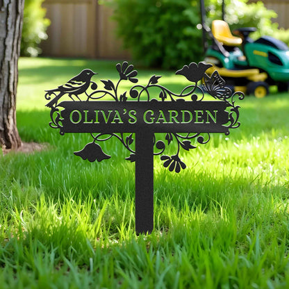 Customized Bird Garden Metal Stake, Outdoor Garden Stake