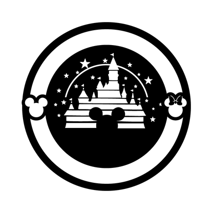 Customized Disney Metal Sign, Mickey Castle Sign Wall Decor