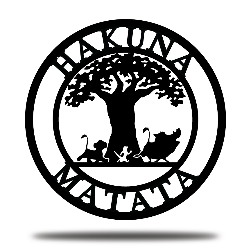 Hakuna Matata Metal Sign - Office Decor - Kids Winter