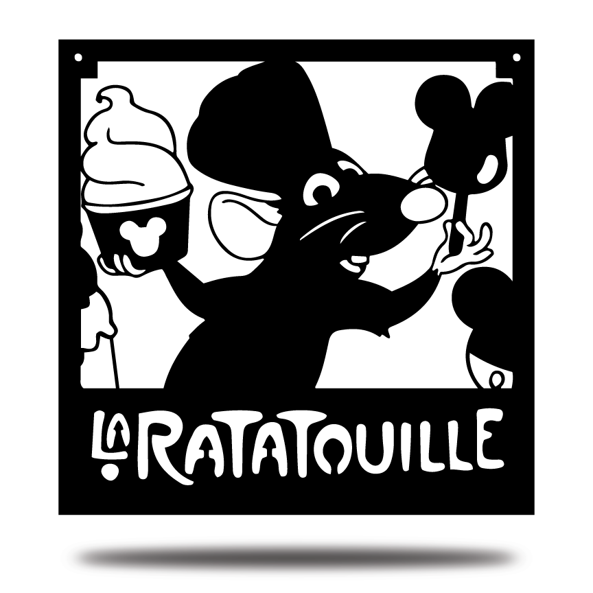 Metal La Ratatouille Sign, Dining Room Decor, Unique Kitchen Wall Decor, Gift For Chef Gusteau, Housewarming Gifts, Christmas Gifts