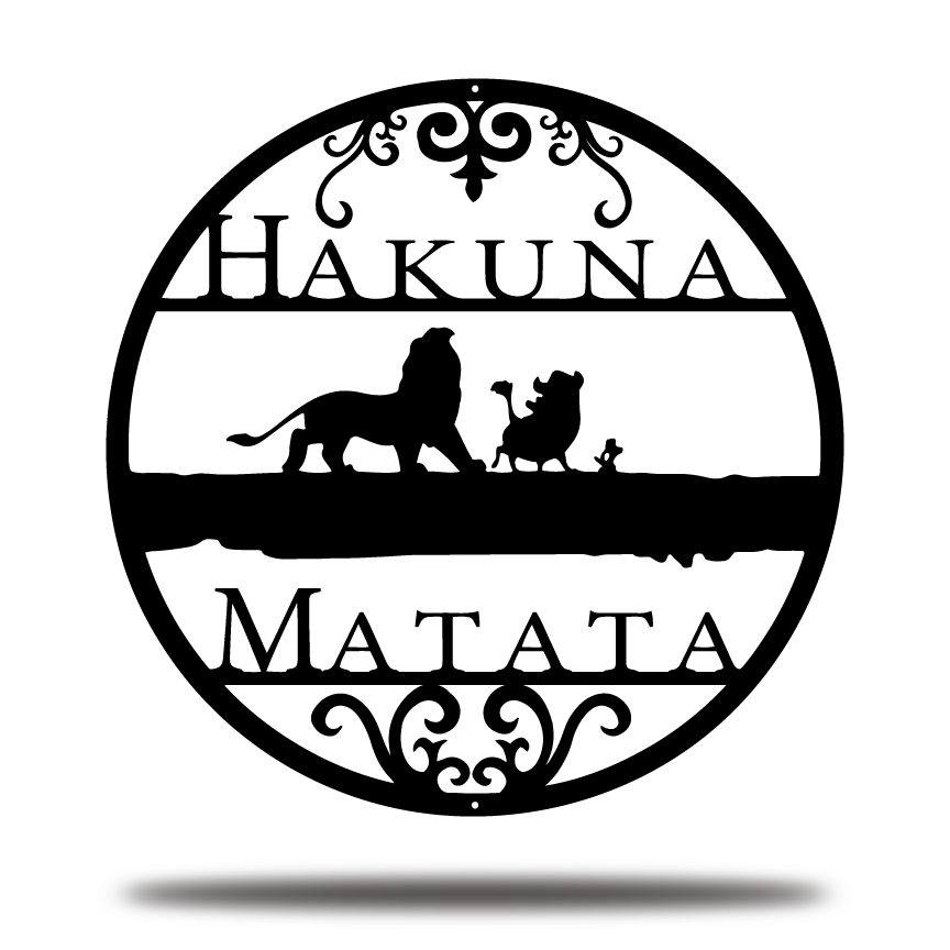 Disney Hakuna Matata Lion King Metal Sign